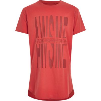 Boys red awesome T-shirt